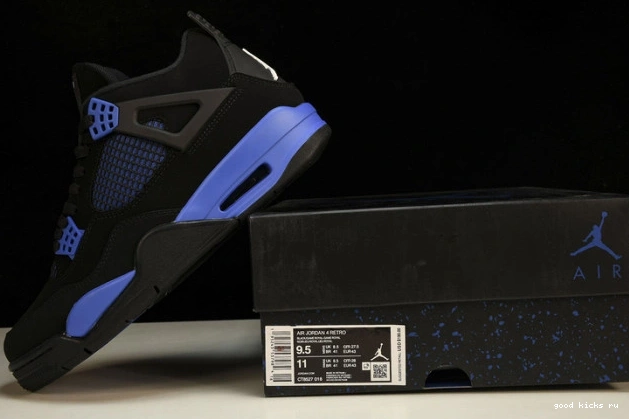 CT8527-018 Royal Jordan 4 Black Retro Game 0817